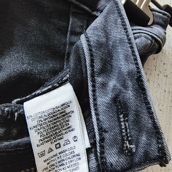 Free People Flare Pants Bell Bottom Jeans Dusty Black Size 24 Clean - Picture 8 of 9